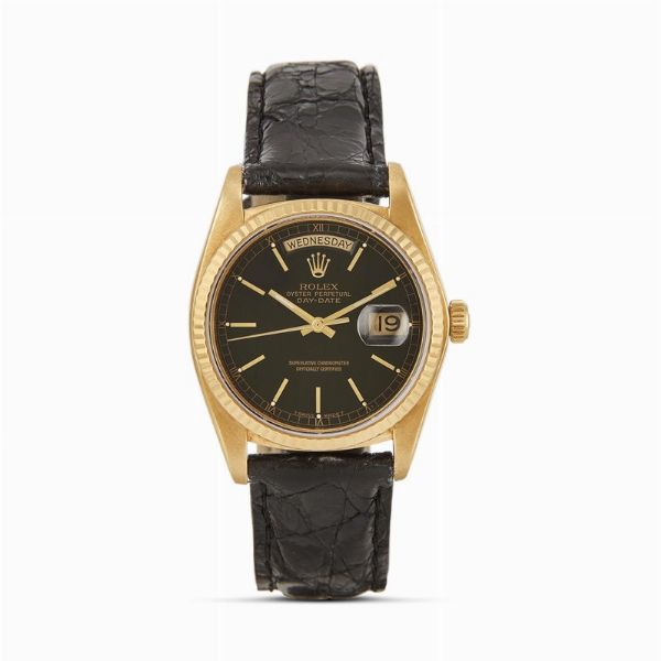 ROLEX : ROLEX DAY DATE ORO GIALLO REF. 18038 N. 72613XX ANNO 1982  - Asta Orologi da polso e da tasca  - Associazione Nazionale - Case d'Asta italiane
