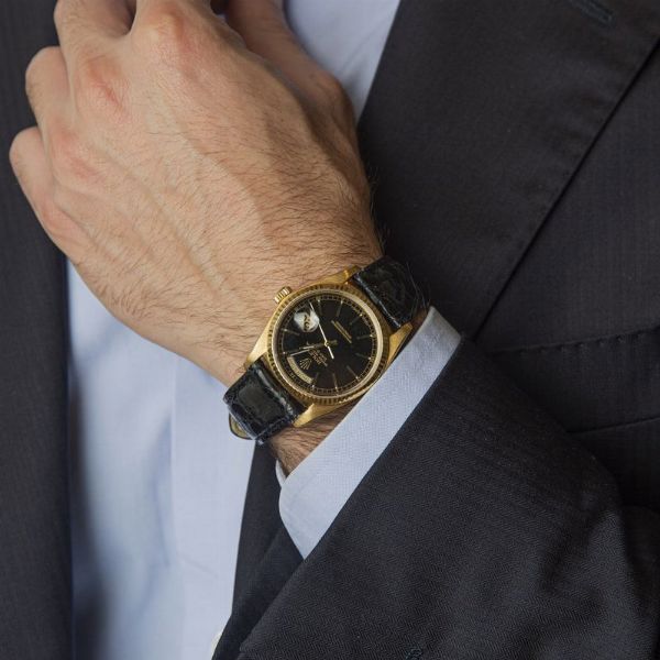 ROLEX : ROLEX DAY DATE ORO GIALLO REF. 18038 N. 72613XX ANNO 1982  - Asta Orologi da polso e da tasca  - Associazione Nazionale - Case d'Asta italiane