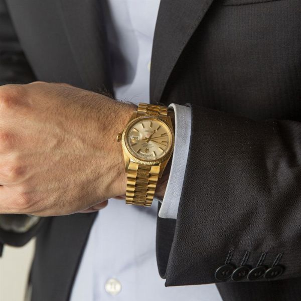 ROLEX : ROLEX DAY-DATE QABOOS BIN SAID AL SAID REF. 1807 N. 36917XX ANNO 1974  - Asta Orologi da polso e da tasca  - Associazione Nazionale - Case d'Asta italiane