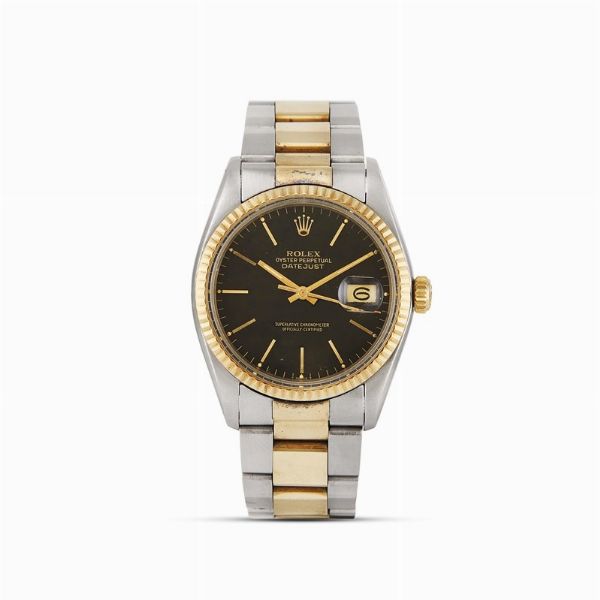 ROLEX DATEJUST ACCIAIO E ORO REF. 16013 N. 51938XX ANNO 1977  - Asta Orologi da polso e da tasca  - Associazione Nazionale - Case d'Asta italiane