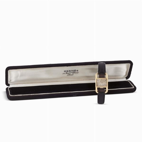 JAEGER LE COULTRE : JAEGER LE COULTRE HERMES PARIS LUCCHETTO N. 1776XX  - Asta Orologi da polso e da tasca  - Associazione Nazionale - Case d'Asta italiane