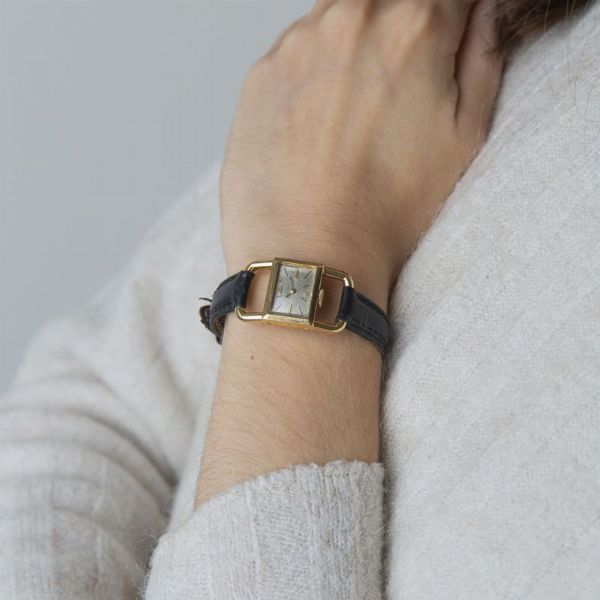 JAEGER LE COULTRE : JAEGER LE COULTRE HERMES PARIS LUCCHETTO N. 1776XX  - Asta Orologi da polso e da tasca  - Associazione Nazionale - Case d'Asta italiane