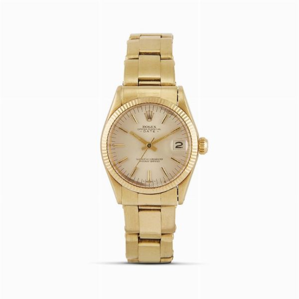 ROLEX : ROLEX DATE MEDIO REF. 6627 N. 22548XX ORO GIALLO ANNO 1969  - Asta Orologi da polso e da tasca  - Associazione Nazionale - Case d'Asta italiane