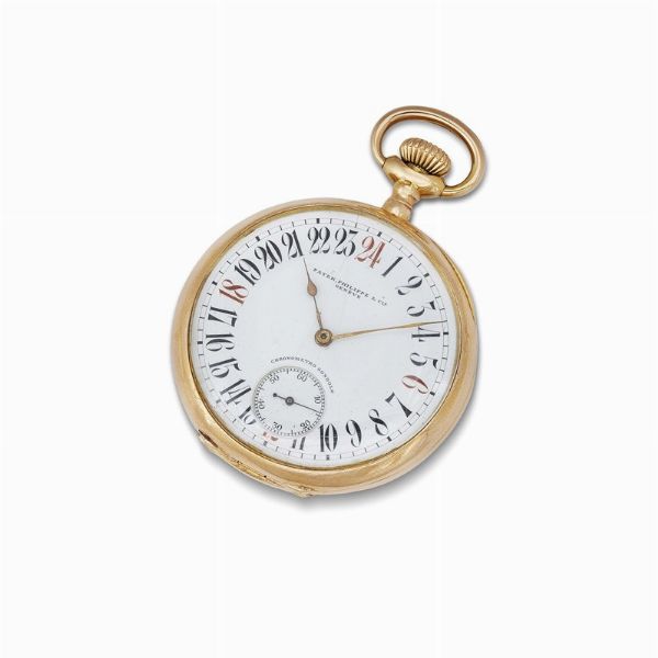 PATEK PHILIPPE & CIE GONDOLO OROLOGIO DA TASCA QUADRANTE 24 ORE  - Asta Orologi da polso e da tasca  - Associazione Nazionale - Case d'Asta italiane