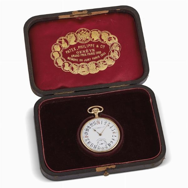 PATEK PHILIPPE & CIE GONDOLO OROLOGIO DA TASCA QUADRANTE 24 ORE  - Asta Orologi da polso e da tasca  - Associazione Nazionale - Case d'Asta italiane