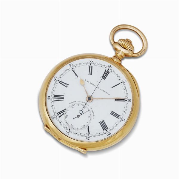 PATEK PHILIPPE : PATEK PHILIPPE & CIE GONDOLO "BUENO DE ANDRADA" OROLOGIO DA TASCA CRONOGRAFO N. 2415XX  - Asta Orologi da polso e da tasca  - Associazione Nazionale - Case d'Asta italiane