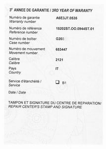 AUDEMARS PIGUET ROYAL OAK JUMBO REF. 15202ST N. G203XX ANNO 2008  - Asta Orologi da polso e da tasca  - Associazione Nazionale - Case d'Asta italiane