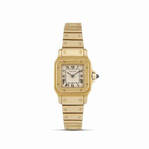 CARTIER - CARTIER SANTOS GALBEE LADY IN ORO GIALLO ANNO 1988