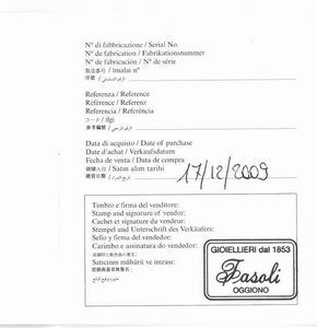 bulgari : BULGARI DIAGONO REF. DG 35 G ANNO 2009  - Asta Orologi da polso e da tasca  - Associazione Nazionale - Case d'Asta italiane