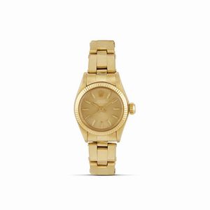 ROLEX - ROLEX OYSTER PERPETUAL LADY REF. 6719 N. 75060XX ORO GIALLO ANNO 1982