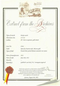 PATEK PHILIPPE : PATEK PHILIPPE & CIE GONDOLO "OTHON LEIT&Atilde;O" OROLOGIO DA TASCA N. 2766XX ANNO 1912  - Asta Orologi da polso e da tasca  - Associazione Nazionale - Case d'Asta italiane