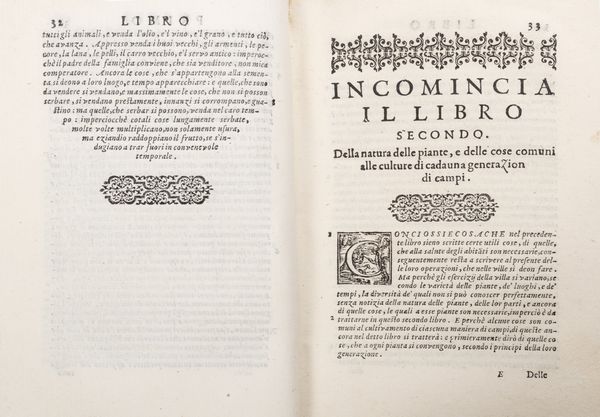 Piero Crescenzi : Trattato dell'agricoltura di Piero de Crescenzi  - Asta Libri, autografi e stampe - Associazione Nazionale - Case d'Asta italiane