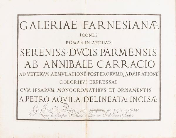 Andrea Mantegna : Galeriae farnesianae icones Romae in Aedibus Sereniss. Ducis Parmensis ab Annibale Carraccio  - Asta Libri, autografi e stampe - Associazione Nazionale - Case d'Asta italiane