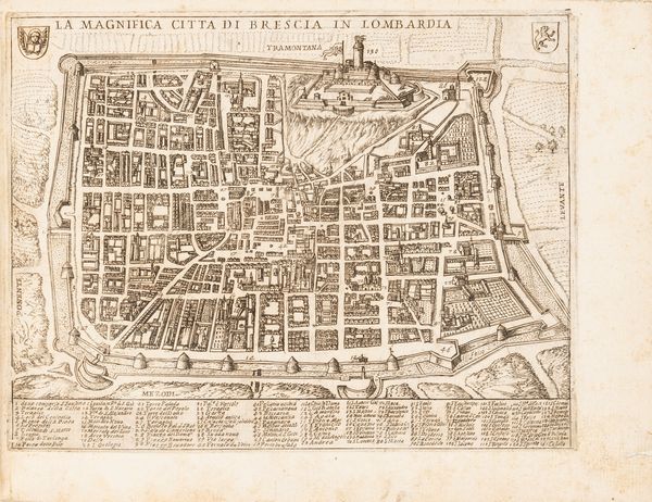 Historia e pianta dell'antichissima citt di Brescia di Iacomo Lauro romano  - Asta Libri, autografi e stampe - Associazione Nazionale - Case d'Asta italiane
