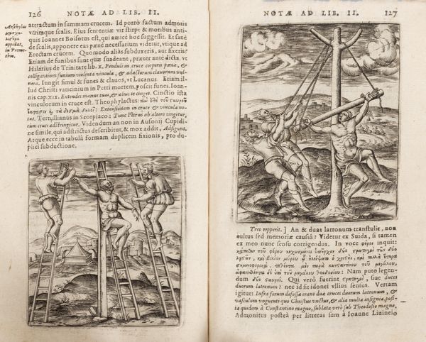 JUSTUS LIPSIUS : De Cruce Libri Tres. Ad sacram profanmque historiam utiles.  - Asta Libri, autografi e stampe - Associazione Nazionale - Case d'Asta italiane