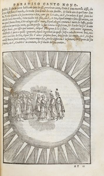 DANTE ALIGHIERI : La comedia di Dante Aligieri con la noua espositione di Alessandro Vellutello  - Asta Libri, autografi e stampe - Associazione Nazionale - Case d'Asta italiane