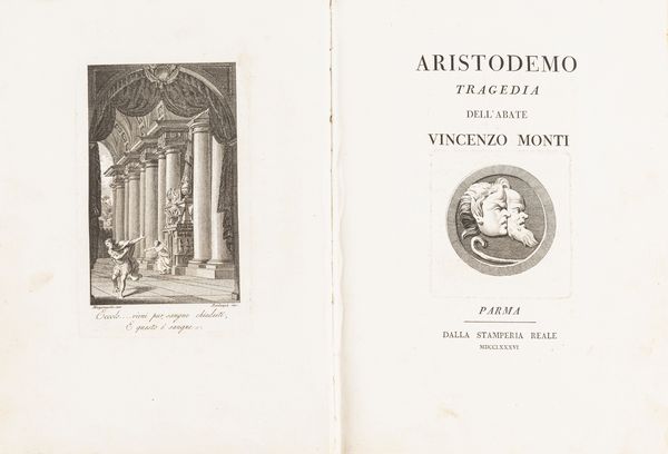 Monti, Vincenzo : Aristodemo tragedia  - Asta Libri, autografi e stampe - Associazione Nazionale - Case d'Asta italiane