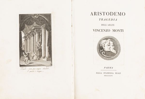 Monti, Vincenzo : Aristodemo tragedia  - Asta Libri, autografi e stampe - Associazione Nazionale - Case d'Asta italiane