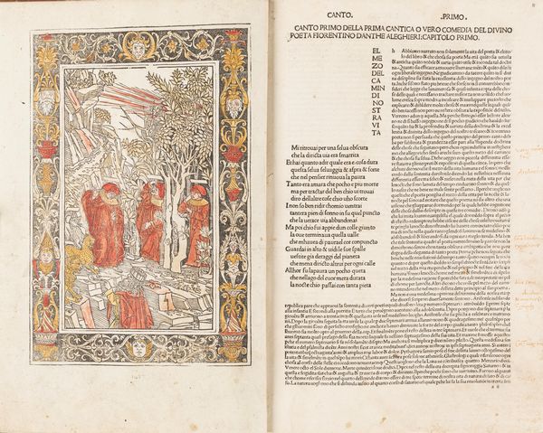 DANTE ALIGHIERI : La Commedia [Commento di Christophorus Landinus].  - Asta Libri, autografi e stampe - Associazione Nazionale - Case d'Asta italiane