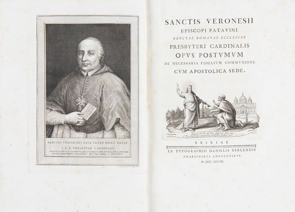 Sante Veronese : Opus postumum de necessaria fidelium communione cum Apostolica Sede  - Asta Libri, autografi e stampe - Associazione Nazionale - Case d'Asta italiane