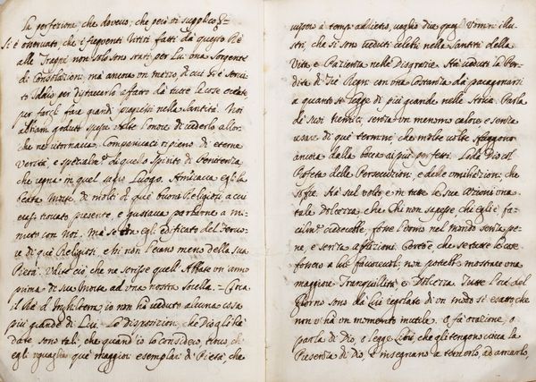 Letera elle Religiose della Visitazione di S. Francesco di Sales del Monistero di Baillor in Francia al soggetto della morte di Giacomo Secondo R d'Inghilterra tradotta dal francese in italiano.  - Asta Libri, autografi e stampe - Associazione Nazionale - Case d'Asta italiane
