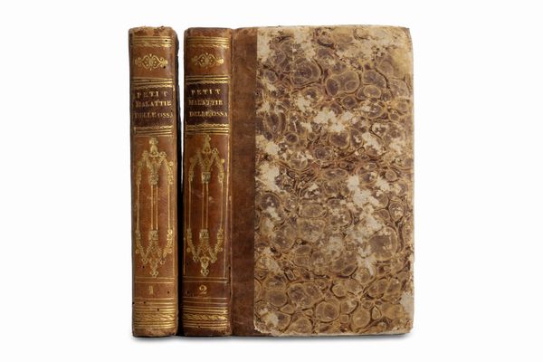 Giovanni Luigi Petit : Trattato de' mali delle ossa, in cui si rappresentano gli apparecchi, e le macchine che convengono alla loro guarigione.  - Asta Libri, autografi e stampe - Associazione Nazionale - Case d'Asta italiane