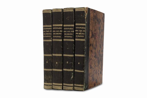 Francesco Sacco : Dizionario geografico - istorico - fisico del Regno di Napoli  - Asta Libri, autografi e stampe - Associazione Nazionale - Case d'Asta italiane