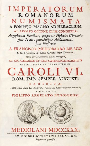 Adolf Occo : Imperatorum Romanorum Numismata a Pompejo Magno ad Heraclium  - Asta Libri, autografi e stampe - Associazione Nazionale - Case d'Asta italiane