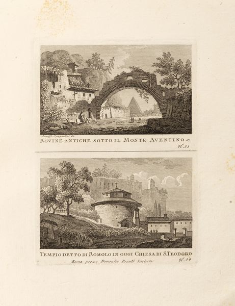 Domenico Pronti : Nuova raccolta di vedutine antiche (e moderne) della citt di Roma e sue vicinanze.  - Asta Libri, autografi e stampe - Associazione Nazionale - Case d'Asta italiane