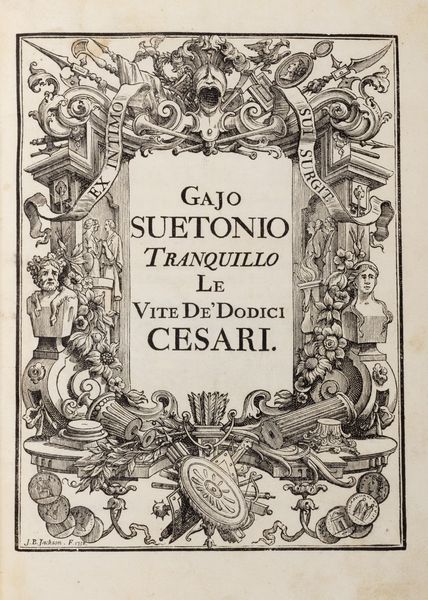 Svetonio : Le vite de dodici Cesari. Tradotte in volgar Fiorentino da F. Paolo Del Rosso Cavaliere Gerosolimitano.  - Asta Libri, autografi e stampe - Associazione Nazionale - Case d'Asta italiane