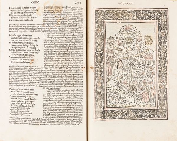 DANTE ALIGHIERI : La Commedia [Commento di Christophorus Landinus].  - Asta Libri, autografi e stampe - Associazione Nazionale - Case d'Asta italiane