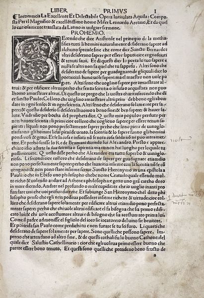 Leonardo Bruni : Aquila volante  - Asta Libri, autografi e stampe - Associazione Nazionale - Case d'Asta italiane