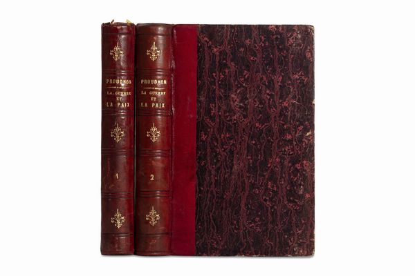 Pierre-Joseph Proudhon : La guerre et la paix 2 voll  - Asta Libri, autografi e stampe - Associazione Nazionale - Case d'Asta italiane
