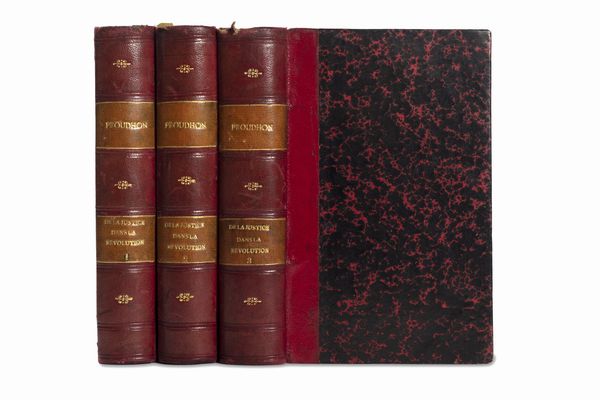 Pierre-Joseph Proudhon : De la Justice dans la Rvolution et dans l'glise  - Asta Libri, autografi e stampe - Associazione Nazionale - Case d'Asta italiane
