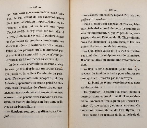 De Musset, Paul : Cours en veturin. (Italie et Sicile).  - Asta Libri, autografi e stampe - Associazione Nazionale - Case d'Asta italiane