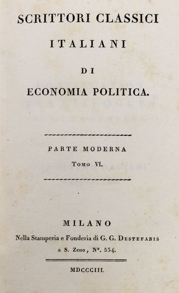 Ferdinando Galiani : Della Moneta  - Asta Libri, autografi e stampe - Associazione Nazionale - Case d'Asta italiane