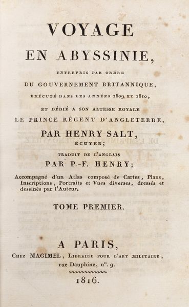 Eyries, Jean Baptiste Benoit : Voyage  pittoresque en Asie et en Afrique  - Asta Libri, autografi e stampe - Associazione Nazionale - Case d'Asta italiane