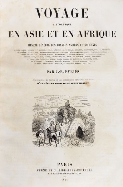 Eyries, Jean Baptiste Benoit : Voyage  pittoresque en Asie et en Afrique  - Asta Libri, autografi e stampe - Associazione Nazionale - Case d'Asta italiane