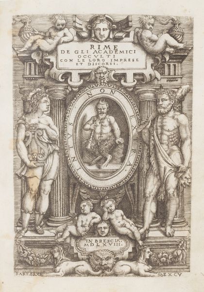 Accademia degli Occulti : Rime de gli Academici occulti con le loro imprese et discorsi  - Asta Libri, autografi e stampe - Associazione Nazionale - Case d'Asta italiane