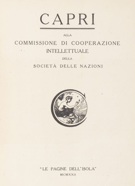 Cerio, Edwin : Il convegno del Paesaggio  - Asta Libri, autografi e stampe - Associazione Nazionale - Case d'Asta italiane