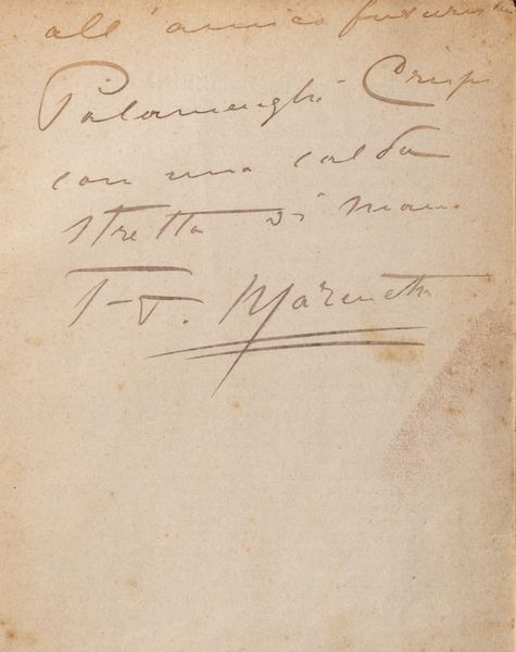 Filippo Tommaso Marinetti : La Battaille de Tripoli  - Asta Libri, autografi e stampe - Associazione Nazionale - Case d'Asta italiane