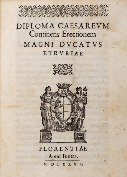 La descrizione dell'apparato fatto in Firenze nel battesimo del serenissimo principe di Toscana  - Asta Libri, autografi e stampe - Associazione Nazionale - Case d'Asta italiane