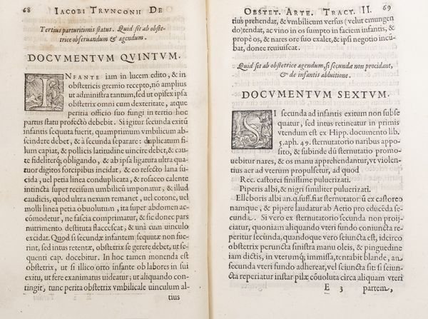 Iacopo Tronconi : De custodienda puerorum sanitate. Ante partum, in partu, et post partum. De curandis eorumdem morbis ex Hippocrate, quousque caninos dentes ...  - Asta Libri, autografi e stampe - Associazione Nazionale - Case d'Asta italiane