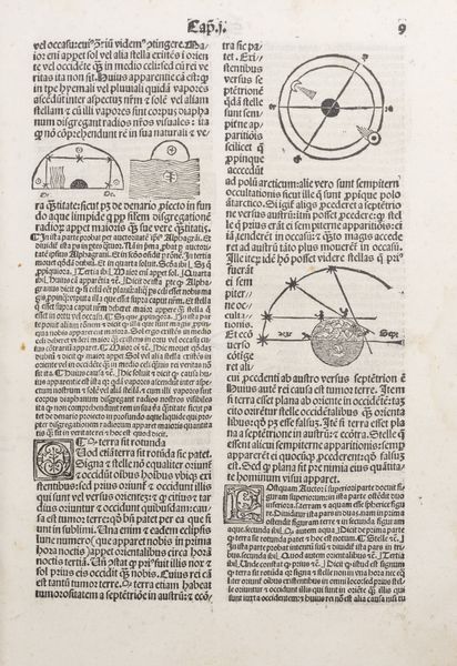 Giovanni de Sacrobosco : Sphera mundi noviter recognita cum commentarijs & authoribus in hoc volumine contentis  - Asta Libri, autografi e stampe - Associazione Nazionale - Case d'Asta italiane