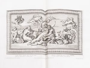 Andrea Mantegna : Galeriae farnesianae icones Romae in Aedibus Sereniss. Ducis Parmensis ab Annibale Carraccio  - Asta Libri, autografi e stampe - Associazione Nazionale - Case d'Asta italiane