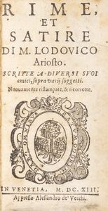Ludovico Ariosto - Rime et Satire [...] Scritte a diversi suoi amici, sopra varij soggetti