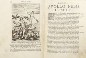 Cartari, Vincenzo : Le Imagini de gli Dei de gli antichi, del signor Vincenzo Cartari Reggiano, nelle quali sono descritte la religione de gli antichi, li Idoli, riti, & Ceremonie loro  - Asta Libri, autografi e stampe - Associazione Nazionale - Case d'Asta italiane