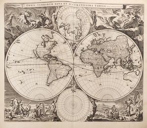 Nicolaus Visscher : Atlas minor sive totius orbis terrarum contracta delinea ex conatibus  - Asta Libri, autografi e stampe - Associazione Nazionale - Case d'Asta italiane