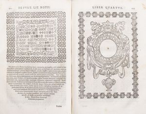 Dalla Porta, Giovanni Battista : De Furtivis Literarum Notis. Vulgo de ziferis libris quinque.  - Asta Libri, autografi e stampe - Associazione Nazionale - Case d'Asta italiane