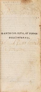 DANTE ALIGHIERI - Dante col sito, et forma dell'Inferno